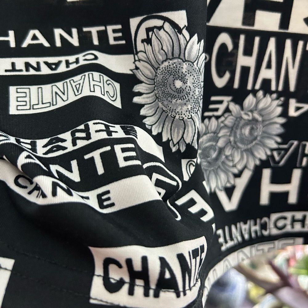 Ness Black & White Chante T-shirt size Large - Picture 11 of 16